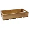 Tablecraft Third Size Crate 12.75"x6.875"x2.75" - Acacia Wood