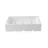 Tablecraft Crate White 12.75"x10.375"x2.75" - Wood (Rubberwood)