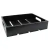 Tablecraft Half Size Crate Black 12.75"x10.375"x2.75" - Wood (Rubberwood)