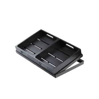 Tablecraft Half Size Crate Black 12.75"x10.375"x2.75" - Wood (Rubberwood)