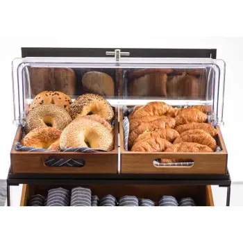 Tablecraft Half Size Crate 12.75"x10.375"x4.25" - Acacia Wood