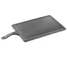 Tablecraft Frostone Slate Collection Rectangular Serving Paddle Black 17.75"x8.75"x.875" - Melamine