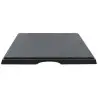 Tablecraft Frostone Slate Collection Square Serving Tray Black 16.625"x16.625"x1.125" - Melamine