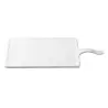 Tablecraft Frostone Slate Collection Rectangular Serving Paddle White 17.5"x8.75"x.875" - Melamine