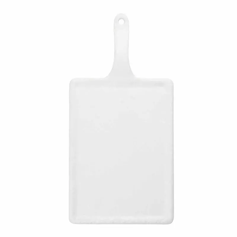 Tablecraft Frostone Slate Collection Rectangular Serving Paddle White 14.25"x7"x.875" - Melamine