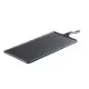 Tablecraft Frostone Slate Collection Rectangular Serving Paddle Black 20.75"x7.75"x.875" - Melamine