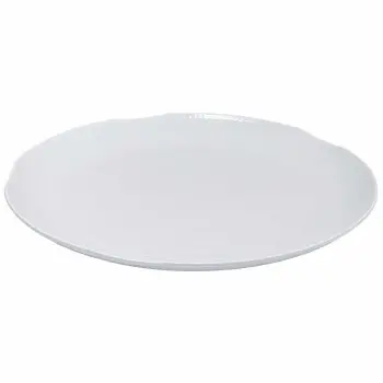 Tablecraft Frostone Collection Round Serving Tray White 21.75"x21.75"x2.125" - Melamine