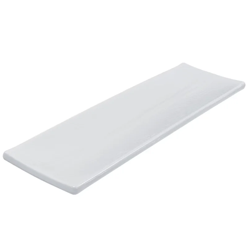 Tablecraft Frostone Collection Rectangular Serving Tray White 20"x6.25"x1" - Melamine Tablecraft Frostone Collection Rectangular Serving Tray White 20"x6.25"x1" - Melamine
