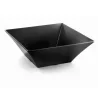 Tablecraft Frostone Collection Square Bowl 13.5 Qts Black 15.75"x15.75"x5.75" - Melamine