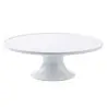 Tablecraft Round Cake Stand White 11.5"x11.5"x4" - Melamine