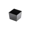 Tablecraft Simple Solutions Ninth Size Deep Straight-Sided Bowl 1.5 Qts Black 6.375"x4.25"x5" - Melamine