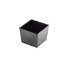 Tablecraft Simple Solutions Quarter Size Deep Straight-Sided Bowl 4.25 Qts Black 9.5"x6.375"x5" - Melamine