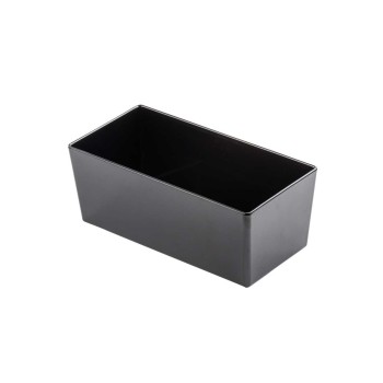 Tablecraft Simple Solutions Third Size Deep Straight-Sided Bowl 5.75 Qts Black 12.75"x6.375"x5" - Melamine