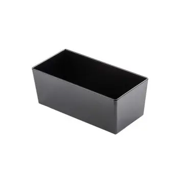Tablecraft Simple Solutions Third Size Deep Straight-Sided Bowl 5.75 Qts Black 12.75"x6.375"x5" - Melamine