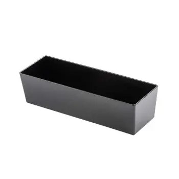 Tablecraft Simple Solutions Half Long Deep Straight-Sided Bowl 8.75 Qts Black 19"x6.375"x5" - Melamine