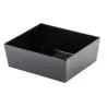 Tablecraft Simple Solutions Half Size Deep Straight-Sided Bowl 8.75 Qts Black 12.75"x9.5"x5" - Melamine