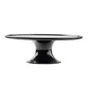 Tablecraft Round Cake Stand Black 11.5"x11.5"x4" - Melamine