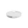 Tablecraft Round Serving Tray White 15"x15"x2" - Melamine
