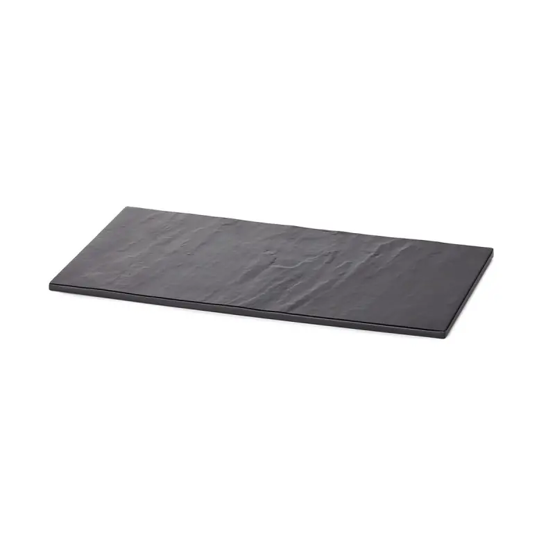 Tablecraft Frostone Slate Collection Rectangular Serving Tray Black 12.75"x6.875"x.32" - Melamine Tablecraft Frostone Slate Collection Rectangular Serving Tray Black 12.75"x6.875"x.32" - Melamine