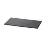 Tablecraft Frostone Slate Collection Rectangular Serving Tray Black 12.75"x6.875"x.32" - Melamine