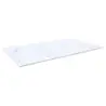 Tablecraft Frostone Collection Rectangular Serving Tray White Marble 20.75"x12.75"x.3125" - Melamine