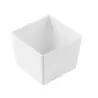 Tablecraft Simple Solutions Sixth Size Deep Straight-Sided Bowl 2.5 Qts White 6.375"x6.375"x5" - Melamine