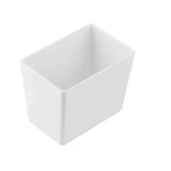Tablecraft Simple Solutions Ninth Size Deep Straight-Sided Bowl 1.5 Qts White 6.375"x4.25"x5" - Melamine