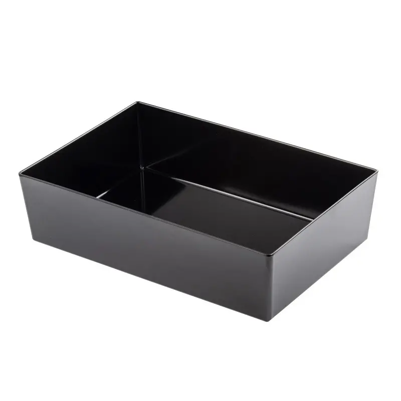 Tablecraft Simple Solutions Quarter Size Straight-Sided Bowl 2.25 Qts Black 9.5"x6.375"x3" - Melamine