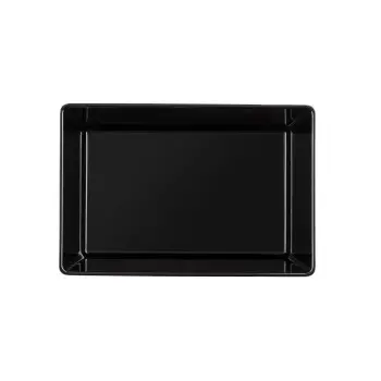 Tablecraft Simple Solutions Quarter Size Straight-Sided Bowl 2.25 Qts Black 9.5"x6.375"x3" - Melamine