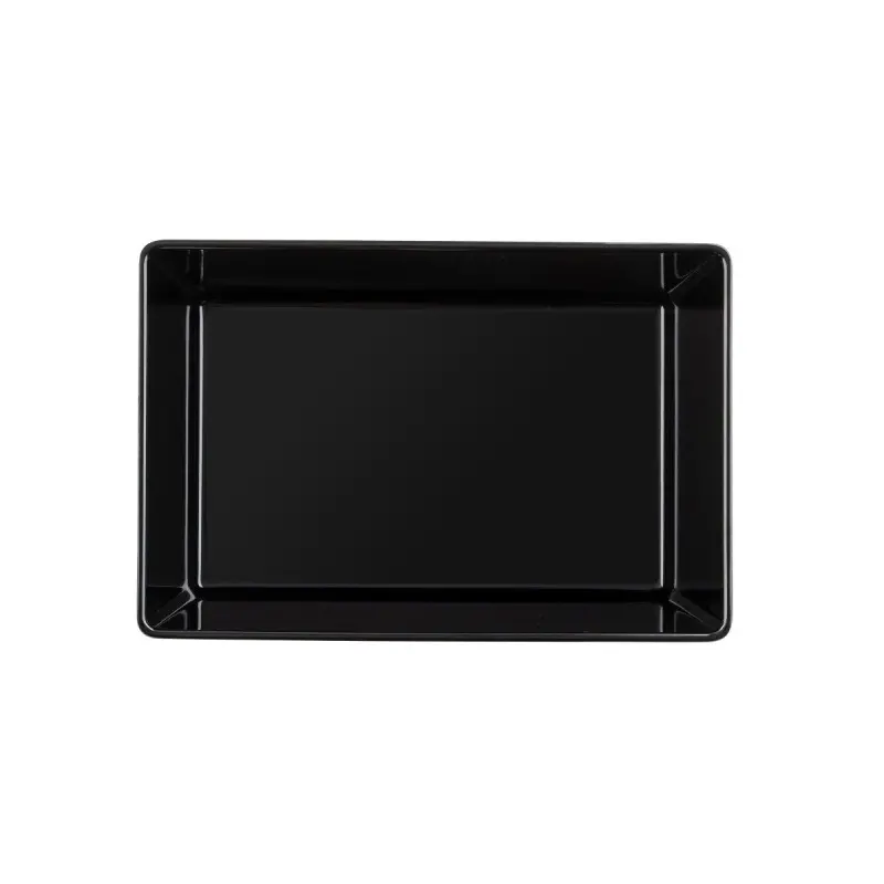 Tablecraft Simple Solutions Quarter Size Straight-Sided Bowl 2.25 Qts Black 9.5"x6.375"x3" - Melamine