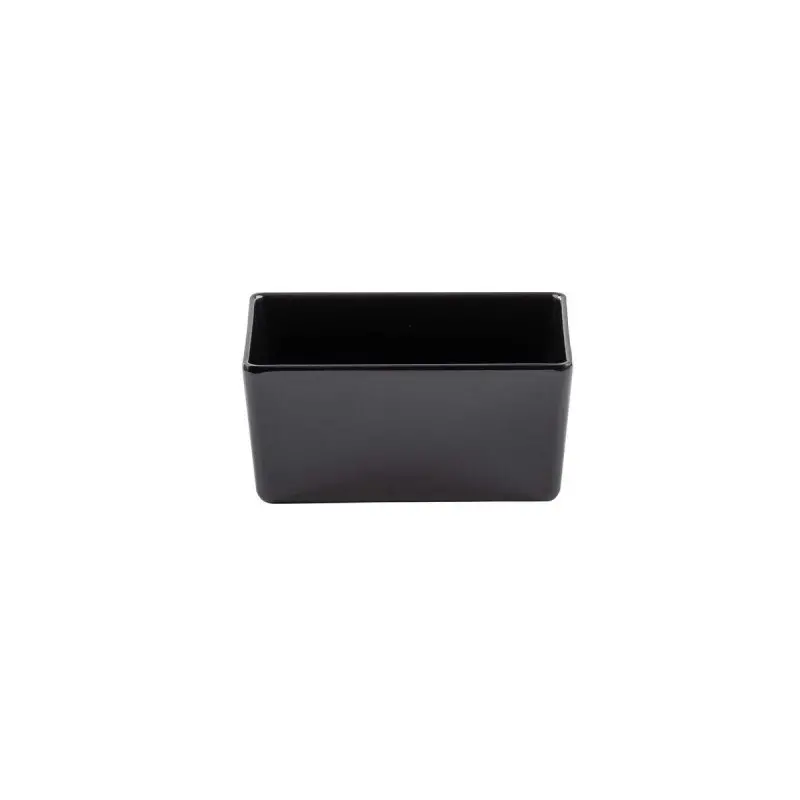 Tablecraft Simple Solutions Sixth Size Straight-Sided Bowl 1.5 Qts Black 6.375"x6.375"x3" - Melamine