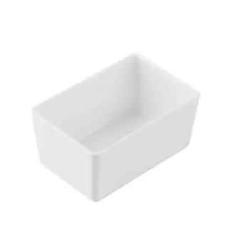 Tablecraft Simple Solutions Ninth Size Straight-Sided Bowl 1 Qts White 6.375"x4.25"x3" - Melamine