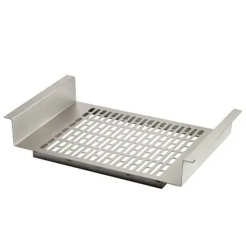 Tablecraft Simple Solutions NSF-7 Single Well Perforated Hot Well Cover 12.875"x21.25"x4" - Stainless Steel (18/8) 16GA