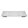 Tablecraft Single Well Hot Well Cover 13.5"x21.625"x.25" - Aluminum Wave Pattern