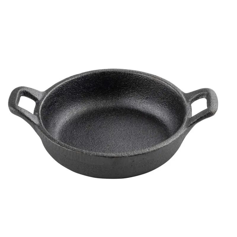 Tablecraft Cast Iron Cookware Round Mini Server 8 Oz. 6.3125"x4.75"x1.625" - Cast Iron
