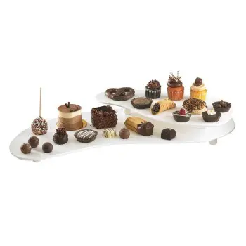 Tablecraft Palette - Two-Tiered 25"x10"x3" with White Coating