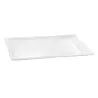 Tablecraft Rectangular Platter 14.625"x17.875"x.875" Cast Aluminum with White Coating