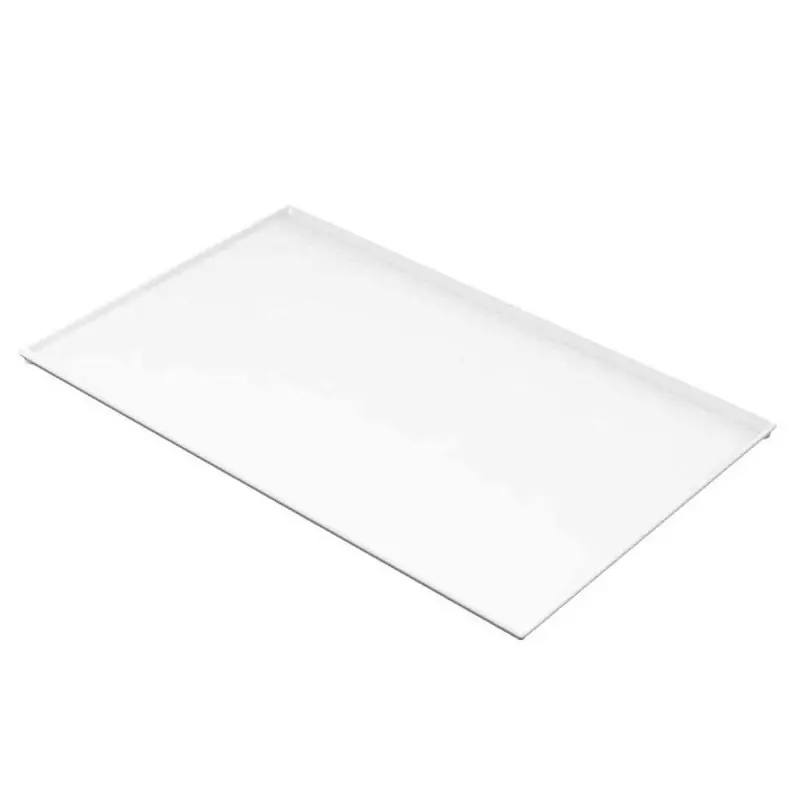 Tablecraft Rectangular Platter 21"x12.875"x.375" Aluminum Fits on Cooling Plates with White Coating