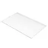 Tablecraft Rectangular Platter 21"x12.875"x.375" Aluminum Fits on Cooling Plates with White Coating