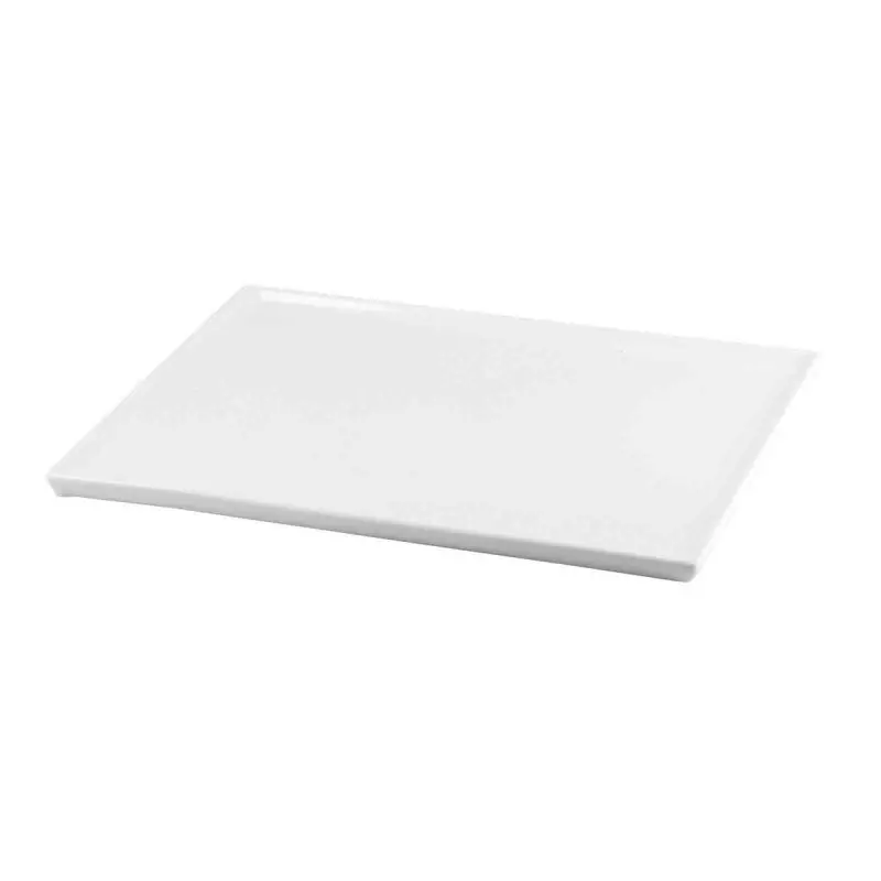Tablecraft Rectangular Platter 13"x10.5"x.375" Aluminum Fits Cooling Plates with White Coating