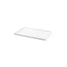 Tablecraft Fourth Size Tray 10.5"x6.5"x.375" White Nylon Coated Cast Aluminum
