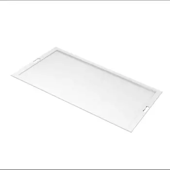Tablecraft Rectangular Tray 31.5"x19"x1" White Nylon Coated Cast Aluminum