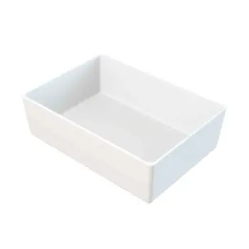 Tablecraft Contemporary Collection Straight-Sided Bowl 3 Qts 10"x7"x3.125" White Nylon Coated Cast Aluminum
