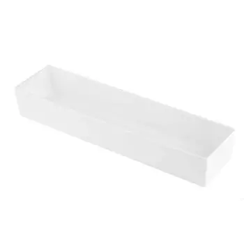 Tablecraft Contemporary Collection Straight-Sided Bowl 3.5 Qts 4.75"x19"x3" White Nylon Coated Cast Aluminum