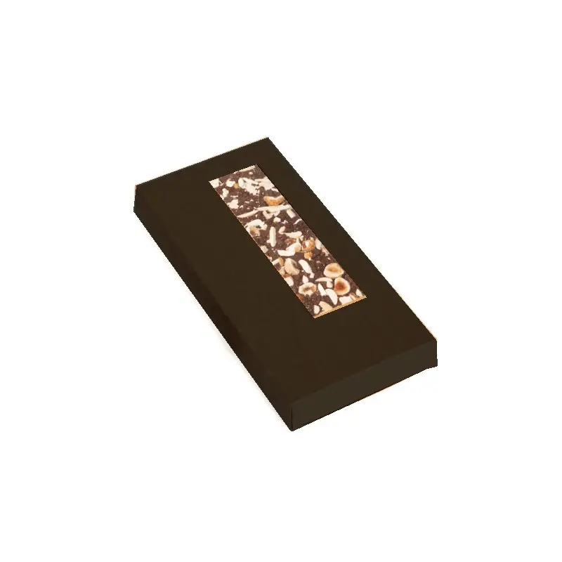 Deluxe Chocolate Tablet Bar Frame Packaging - 81 x 165 x 15 mm - Black - Pack of 50 pcs Deluxe Chocolate Tablet Bar Frame Packaging - 81 x 165 x 15 mm - Black - Pack of 50 pcs