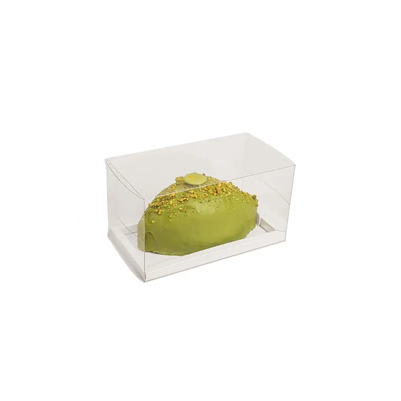 Premium Clear with Glossy White Base Window Cake Loaf Travel Log Pastry Boxes - 20 x 11 x 11 cm - Pack of 58 Premium Clear with Glossy White Base Window Cake Loaf Travel Log Pastry Boxes - 20 x 11 x 11 cm - Pack of 58