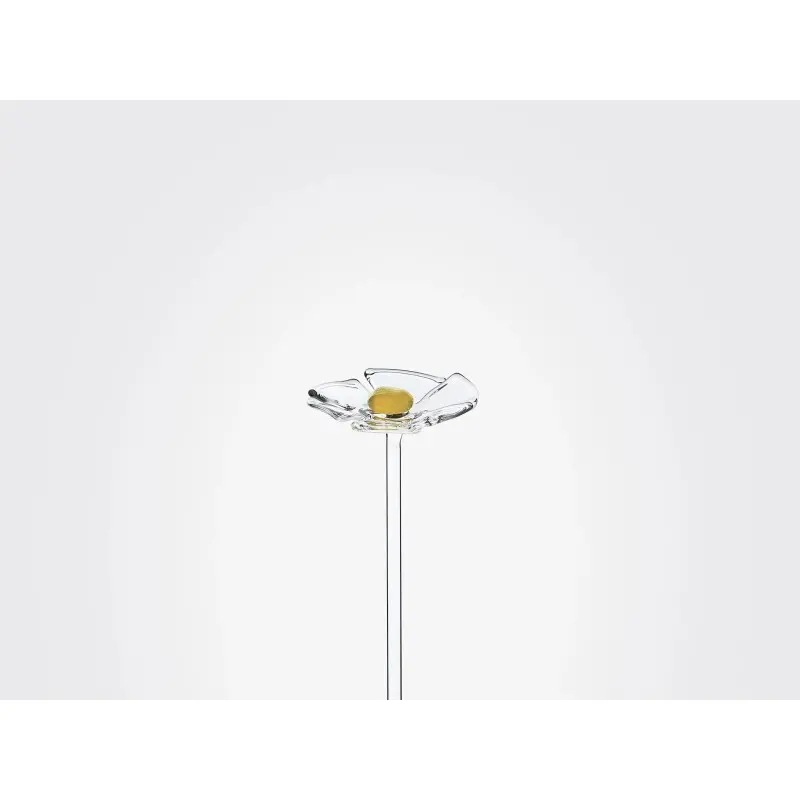 Designer Margherita, Transparent And Yellow Flower - 60 x 60 x 260 mm - Set of 6 Designer Margherita, Transparent And Yellow Flower - 60 x 60 x 260 mm - Set of 6