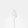 Designer Ricciolo, White Flower - 110 x 110 x 610 mm - Set of 6