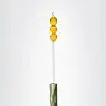 Designer Bean, Yellow Flower - 110 x 110 x 610 mm - Set of 6