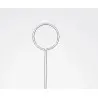 Designer Sole, Transparent Flower - 110 x 110 x 610 mm - Set of 6
